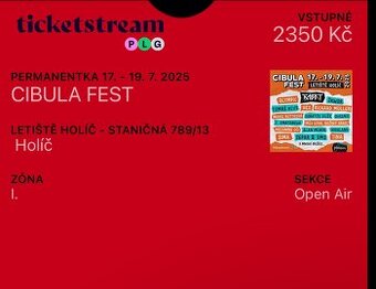 Cibula fest 2 ks listky
