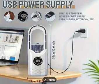 3-v-1 USB klimatizačný ventilátor s rozprašovačom