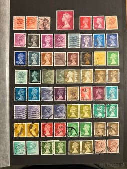 Predám staré poštové známky Veľká Británia