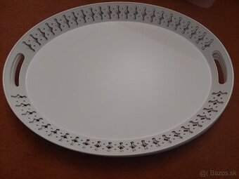 Predám veľkú kovovú bielu tácku 5x