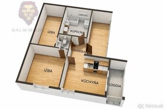 Predám 2-izbový byt, Dubnica nad Váhom