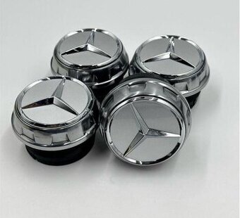 Chrómové stredové krytky kolies Mercedes Benz
