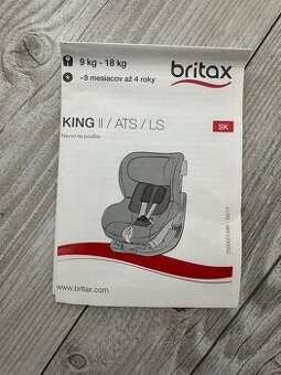 Autosedačka Brtitax Römer king II