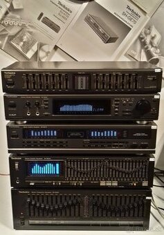 SERIA = 5x graficky Equalizer TECHNICS, antracit, Japan= Eq6