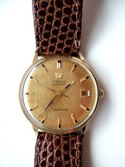 starožitný zlatý prsteň a  hodinky Omega