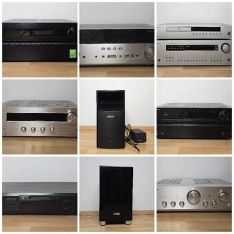 Rozne pokazene Hi-Fi komponenty