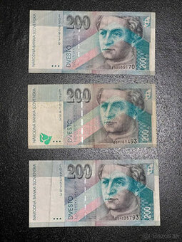 Slovenské bankovky / koruny 200 SK