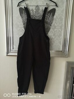 nohavice na traky siva riflovina, 128cm, Next