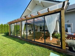 Zasklenie balkona terasy, zimná záhrada, pergola,