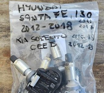 Snímače tlaku v pneumatikách Kia, Hyundai