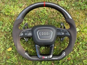 AUDI VOLANT KARBON - ALKANTARA - CERVENE ŠITIE