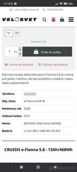 Damsky elektrobicykel