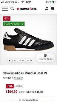 Predám halové tenisky adidas