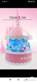 Nočný projektor, detský projektor svietiaci kolotoč