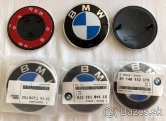 BMW 82mm predný znak, 74mm zadný znak