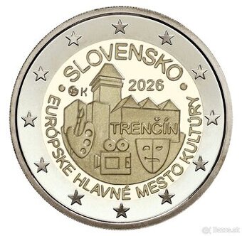 Pamatná 2 eurovka Trenčín 2026