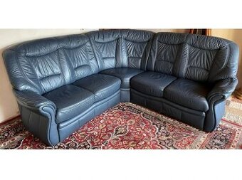 Luxusní rohová kožená sedací souprava, 2592