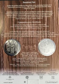 2017/20€ pamiatková rezervácia Levoča - PL