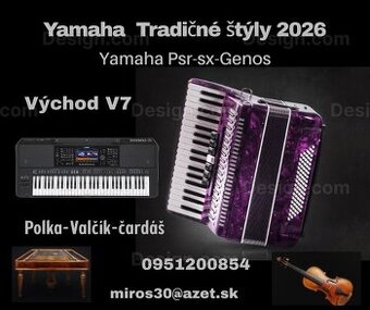Yamaha psr-sx-Genos ..Východ packy V7