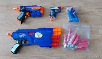 Predam NERF pištole s nábojmi 3ks a 1 bonus