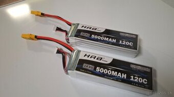 Nove Lipol 4S 14.8V, 5000mAh, 120C, XT90 antispark