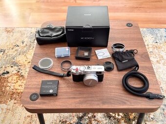 Fujifilm X100V silver + doplnky