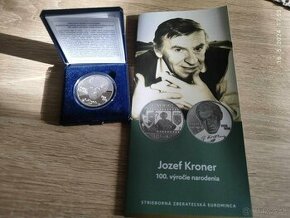 10€ strieborná minca Jozef Króner proof