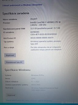 Zbook 17 G2 + dockovacia stanica