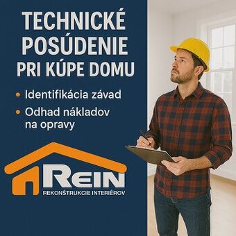 Technické poradenstvo pri kúpe bytu, chalupy alebo domu