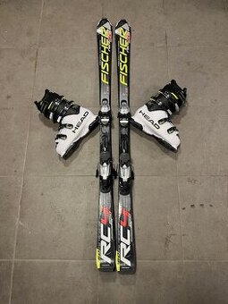 Lyze Fischer + Lyziarky + Palice