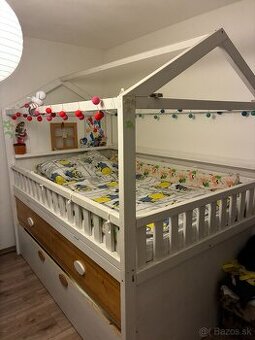Detská drevená posteľ - 1