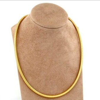 Ručne vyrobený 18kt elastický náhrdelník