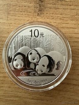 1 oz Čínska Panda 2013 strieborná minca