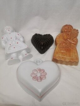 Keramika, forma, srdce, dievča