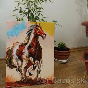 Akrylový obraz / maľba kôň