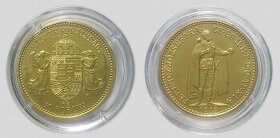 zlato 10 Korona 1915 KB novorazba Budapešť 2014 - 1