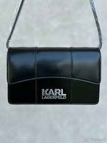 Menšia Crossbody kabelka Karl Lagerfeld - čierna