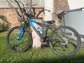 Odpružený horský bicykel rockrider ST500 veľkosť kolies 24