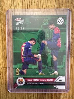 TOPPS NOW LAMINE YAMAL & FERRAN TORRES LIMIT /99 EXKLUZÍVNE
