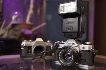 🎁Canon AE1 + 1.8/50 + Blesk + 🎁 DARČEK 🎁