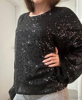 spolocenska bluzka cierna