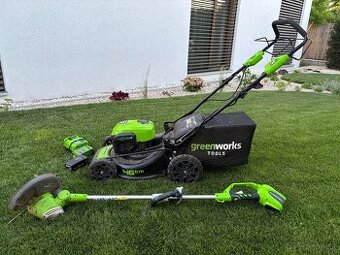 Aku kosacka značky Greenworks (cely set)