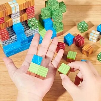 Minecraft magnetické kocky