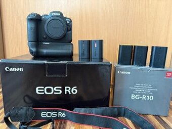 Predám Canon r6 + battery grip