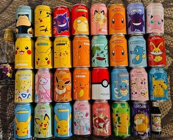 Pokémon zbierka plechoviek neotvorené