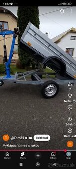 Prívesný vozík,vyklápací príves