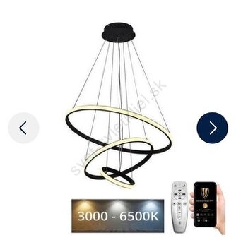 Brilagi - LED Stmievateľný luster na lanku CIRCLE LED/90W/23