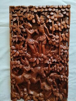 3D drevený panel Bali