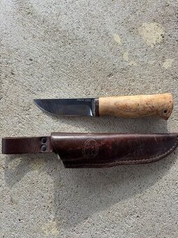 Lovecký nôž A&R Zlatoust RWL-34 - karelská breza, kožené púz