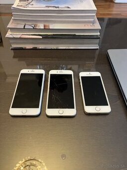 Set 3x iPhone (6s a SE) – Odhlásené, batérie nad 80%